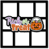 Trick or Treat - 6 Frames - Scrapbook Page Layered Overlay Kit