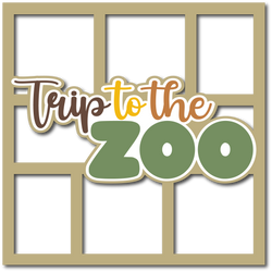 Trip to the Zoo - Layered Overlay - Digital Cut File - SVG - INSTANT DOWNLOAD