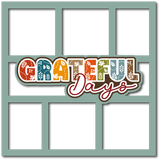 Grateful Days - 6 Frames - Scrapbook Page Layered Overlay Kit
