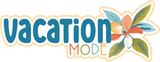 Vacation Mode - 4 Frames - Scrapbook Page Layered Overlay Kit