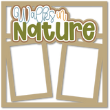 Walks in Nature - 2 Frames - Scrapbook Page Layered Overlay Kit