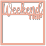 Weekend Trip - Scrapbook Page Overlay - Choose a Color