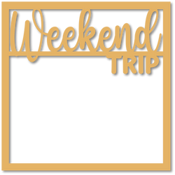 Weekend Trip - Scrapbook Page Overlay - Choose a Color