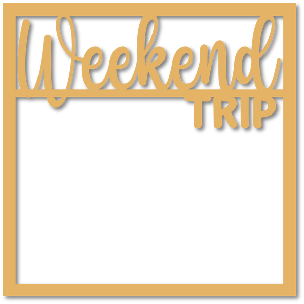 Weekend Trip - Scrapbook Page Overlay - Choose a Color