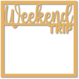 Weekend Trip - Scrapbook Page Overlay - Choose a Color