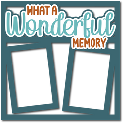 What a Wonderful Memory - 2 Frames - Layered Overlay - Digital Cut File - SVG - INSTANT DOWNLOAD