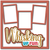 Whisking Up Fun - 3 Frames - Scrapbook Page Layered Overlay Kit