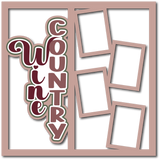 Wine Country - 4 Frames - Scrapbook Page Layered Overlay Kit