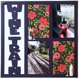 Wine Train - 4 Frames - Digital Cut File - SVG - INSTANT DOWNLOAD