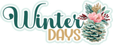 Winter Days - Scrapbook Double Page Kit