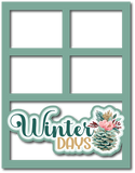 Winter Days - Scrapbook Page Layered Overlay Kit - 8.5 x 11