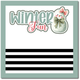 Winter Fun - Scrapbook Single Page Kit