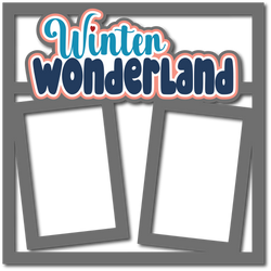 Winter Wonderland - Scrapbook Page Layered Overlay Kit