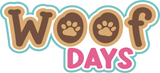 Woof Days - Pink - Scrapbook Double Page Kit