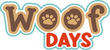 Woof Days - Red - Scrapbook Double Page Kit