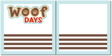 Woof Days - Red - Scrapbook Double Page Kit