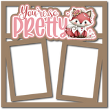 You're So Pretty - 2 Frames - Scrapbook Page Layered Overlay Kit