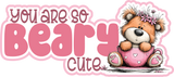 You are So Beary Cute - Scrapbook Double Page Kit