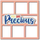 You are Precious - 6 Frames - Scrapbook Page Layered Overlay Kit