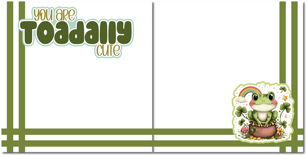 You are Toadally Cute - Scrapbook Double Page Kit