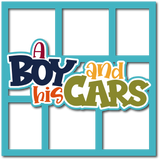 A Boy and His Cars - Layered Overlay - Digital Cut File - SVG - INSTANT DOWNLOAD