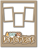 A Day to Remember - 3 Frames - Scrapbook Page Layered Overlay Kit - 8.5 x 11