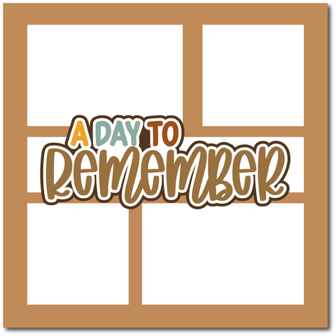 A Day to Remember - Scrapbook Single Page Kit