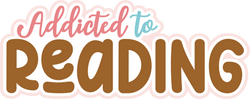 Addicted to Reading - Scrapbook Page Title Sticker