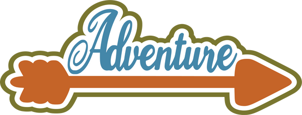 Adventure - Scrapbook Page Title Die Cut