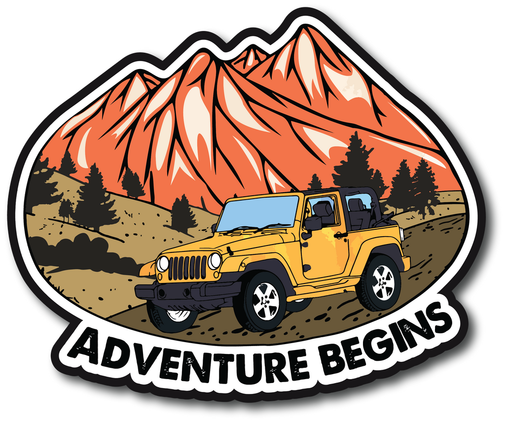 Adventure Begins - Scrapbook Page Title Sticker – Autumn's Crafty Corner