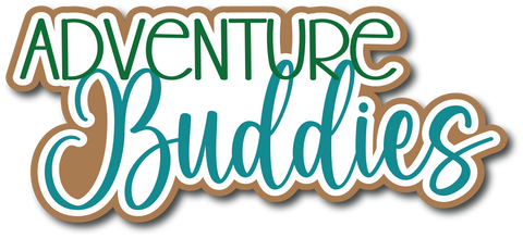 Adventure Buddies- Scrapbook Page Title Sticker