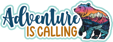 Adventure is Calling - Scrapbook Page Title Sticker