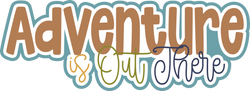 Adventure is Calling - Scrapbook Page Title Sticker