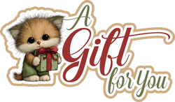 A Gift for You - Scrapbook Page Title Sticker