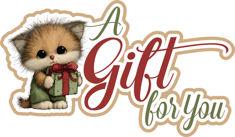 A Gift for You - Scrapbook Page Title Sticker