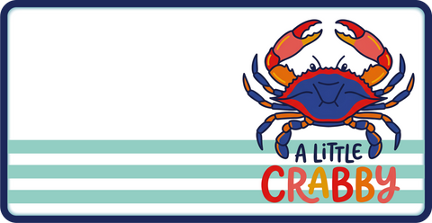 A Little Crabby  - Scrapbook Page Title Die Cut