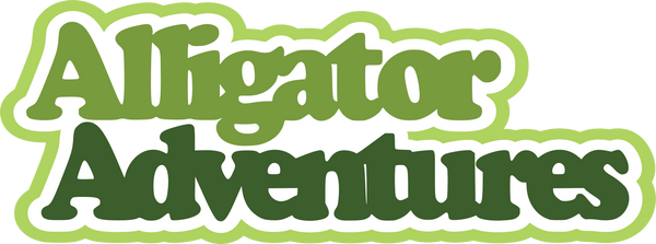 Alligator Adventures - Scrapbook Page Title Sticker