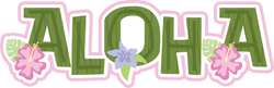 Aloha - Scrapbook Page Title Sticker