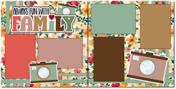 Always Fun with Family - Scrapbook Double Page Kit