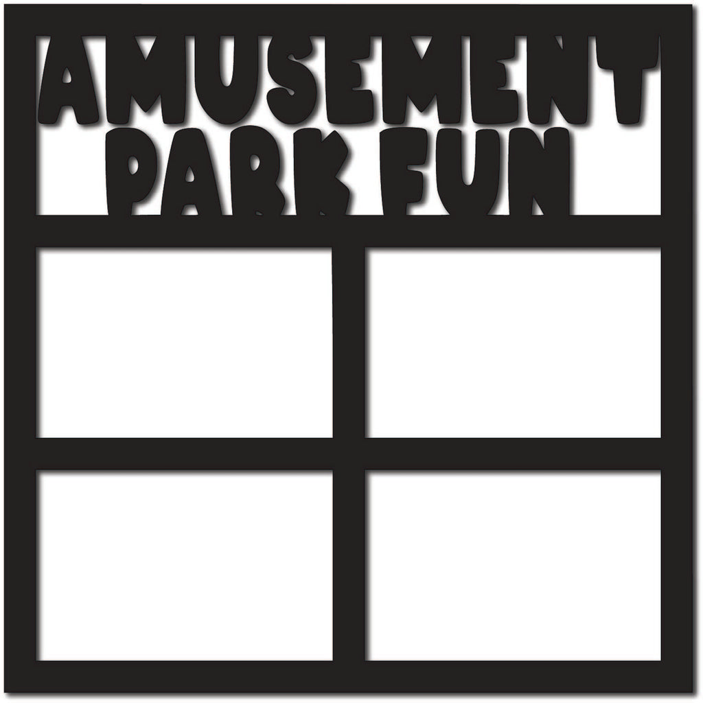 Amusement Park Fun - 4 Frames - Scrapbook Page Overlay – Autumn's ...