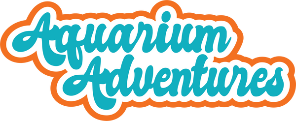 Aquarium Adventures - Scrapbook Page Title Sticker