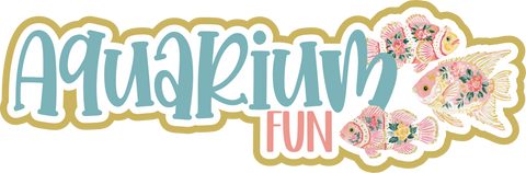Aquarium Fun - Scrapbook Page Title Sticker