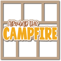 Around the Campfire - 6 Frames - Layered Overlay - Digital Cut File - SVG - INSTANT DOWNLOAD