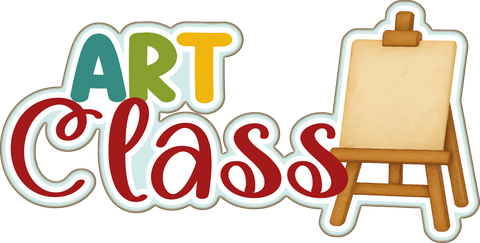 Art Class - Scrapbook Page Title Sticker