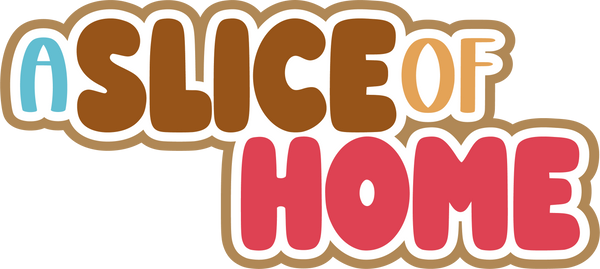 A Slice of Home - Scrapbook Page Title Sticker