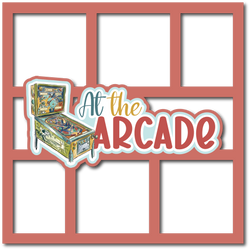 At the Arcade - 6 Frames - Scrapbook Page Layered Overlay Kit