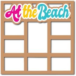 At the Beach - Layered Overlay - Digital Cut File - SVG - INSTANT DOWNLOAD