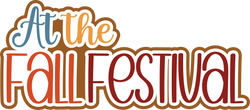 At the Fall Festival - Scrapbook Page Title Die Cut