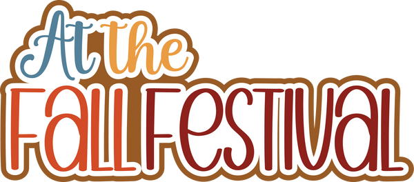 At the Fall Festival - Scrapbook Page Title Sticker