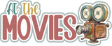 At the Movies - 6 Frames - Scrapbook Page Layered Overlay Kit